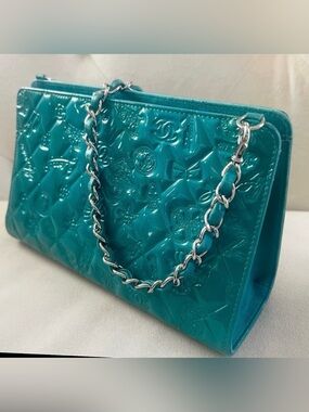 CHANEL Chanel Limited Edition Turquoise Lucky Charms Bag